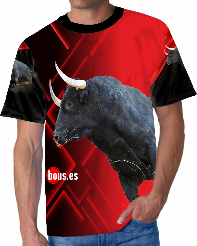 Camiseta Taurina con toro negro astifino - tienda de artículos y moda ...