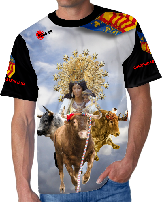Medicina intencional Arco iris Camiseta Taurina Comunidad Valenciana - tienda de artículos, regalo,  camisetas y moda taurinos bous.es